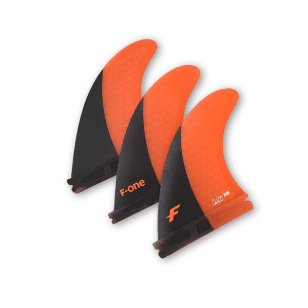 Thruster Set F-ONE FLOW XS CARBON - PAPAYA