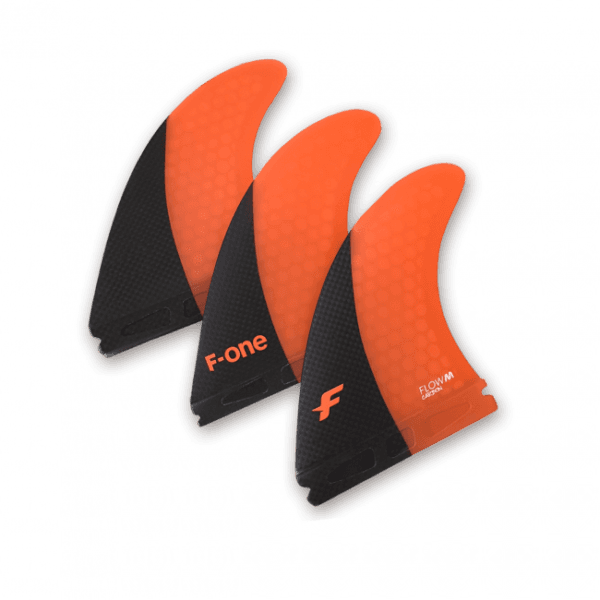 Thruster Set F-ONE FLOW M CARBON - PAPAYA