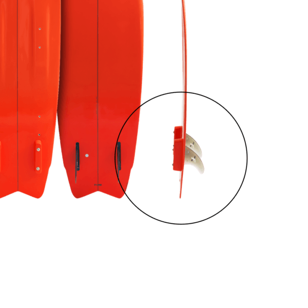 FINS 4.5 FOR SIT KITE (TUTTLE BOX) x2