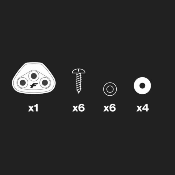 SCREW SET FOR FOILBOARD V-STRAPS (SELF TAPPING SCREWS)